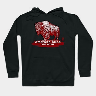 American Bison - WILD NATURE - BISON -17 Hoodie